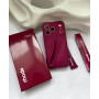 Бордовий чохол RHODE Lip Case Raspberry Jelly на iPhone 17 Pro — оригінальна якість із захистом камери